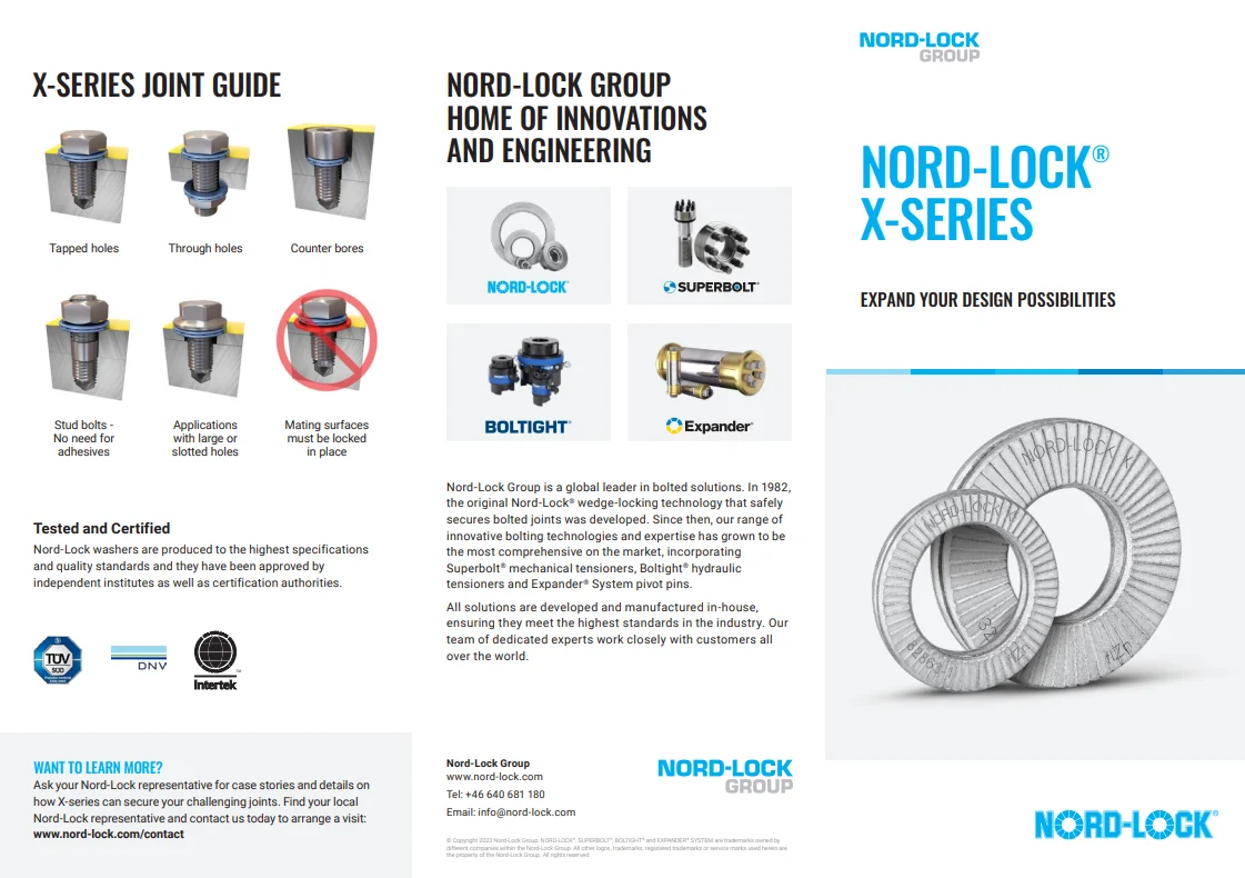 Couverture Dépliant Nord-lock - X-series