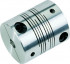 Accouplement 8x10x25x30 flexible aluminium