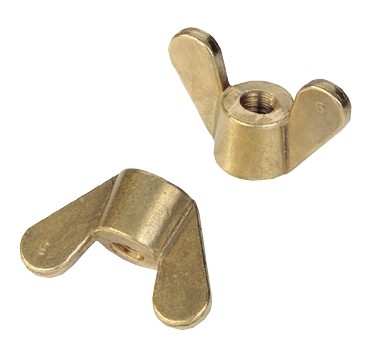 Ecrou à oreille NFE 27454 M20 X 2.50 laiton