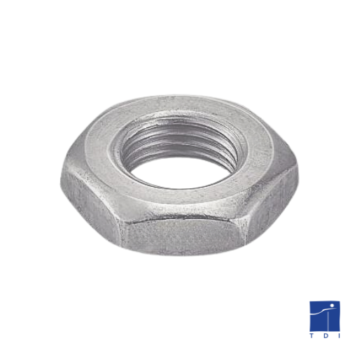 Ecrou bas hexagonal Hm DIN 439 M6 X 1.00 acier zingué blanc