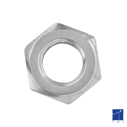 Ecrou bas hexagonal Hm DIN 439 M6 X 1.00 acier zingué blanc