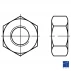 Ecrou hexagonal HU DIN 934 M6 X 1.00 acier cl.l12l