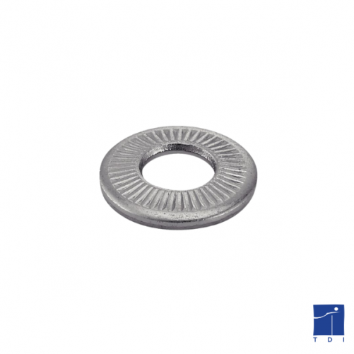 Rondelle conique striée de serrage symbole CS moyenne NFE 25511 5mm acier traité zingage mécanique 12µm