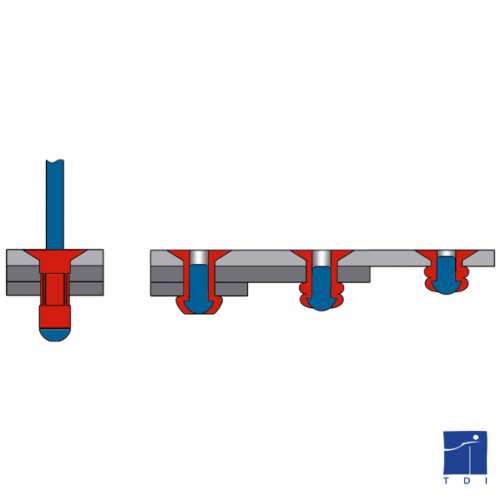 RIVET MULTIGRIP TF120° Ø 3,2 X 9,5 ALU/AC REF BRALO 01090003209