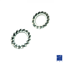 à dents extérieures chevauchantes forme plane DIN 6798A