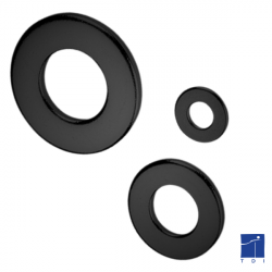 plate série large L NFE 25513 zing nickel noir renforcé