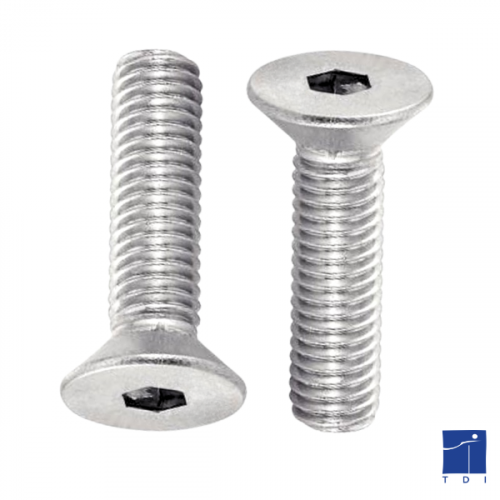 Vis tête cylindrique 6 pans creux ISO 4762 M10 X 1.50 X 18mm cl.12.9 zingué blanc HOLO-KROME®