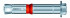 Boulon de sécurité SZ-S 24mm X 20mm X 150mm acier zingué MKT®