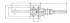 Sauterelle horizontale à crochet PA 251-B acier KAKUTA®