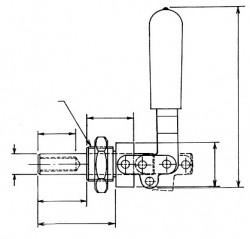 Sauterelle tirée à tige coulissante FM