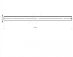 Tige filetée  DIN 975 inox A2