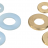 Rondelles plates laiton - nylon