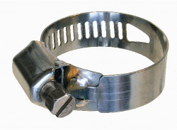 Collier de serrage à bande ajourée largeur 14mm Ø18 à 28mm inox 430