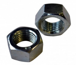 Ecrou hexagonal HU DIN 934 M8 X 1.25 acier cl.l8l zingué blanc