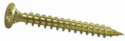 Vis à bois tête fraisée Pozidrive DIN 7997 M4.5  X 45mm acier zingué jaune