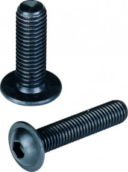 Vis tête bombée 6 pans creux à embase ISO 7380-2 M 8 X 1.25 X 16 mm cl 10.9