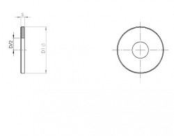 Rondelle plate_ série large 'L' NFE 25513 20mm acier 100HV zingué Ecotri®