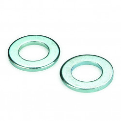 Rondelle plate DIN 125 8mm acier zingué blanc