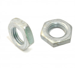 ECROU BAS HEXAGONAL HM DIN 439 ACIER ZINGUÉ BLANC
