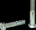 Vis tête hexagonale partiellement filetée DIN 931 M10 X 1.50 X 110mm cl.8.8 zingué blanc